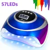 Nxy Newest Uv Led Nail Lamp Quick Dryer Gel Polish with 4 Timer Automatic Sensor Lcd Display Professional Manicure 220624