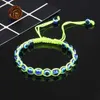 Kleurrijke Turkse blauwe boze ogen kralen Braad Bracelet Lucky Instelbare Braid Rope String voor mannen Vrouwen handgemaakte sieraden