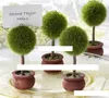 Wedding Favors Gift Green Potted Plants Place Card Holder For Green Theme Topiary Tree Place wedding decoration6070165