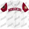 GlaMitNess Black Crackers Negro League Button Down Big Boy Homestead RETRO Maglia da baseball per lo stadio di baseball Ricamo di alta qualità