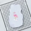 Flamingo Motif confortable été doux Vêtements pour animaux de compagnie Gilet Chat T-shirt Chien pour s Produits Y200917