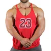 New Brand 23 Gym Tank Top Men Fitness Clothing Mens Bodybuilding Tank Tops Summer Gym Clothing for Male Sleeveless Vest Shirts