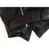 Noir PU cuir bustier tubulaire femmes dos fermeture éclair ceintures Sexy dames recadrée sans couture sans bretelles soutien-gorge 220318