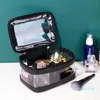 Cosmetische tassen transparante tas grote capaciteit PVC make-up zakje multifunctionele waterdichte handtassen casual 84