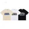 T-shirts de luxe pour hommes Tendance de niche d'été Rhude Casino Hd Castle T-shirt à manches courtes imprimé 63m8