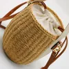 2022 Designers mode geweven lederen emmerzakken draagbare mand handtas stro houtachtige tote vat portemonnee buiten reizen strandzakken crossbody shopping pack handtas