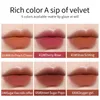 Lipgloss 6 kleuren fluweel matte langdurige geen vervagende lippenstift waterdichte tint cosmetica vrouwelijke glazuur crème make -up5253108