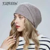 Josgreen mode och variation med högkvalitativ kashmir fransk stil Young Wild Stack Hat Classic 4 Colors J220722