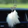 Interior Decorations Women Home Car Mirror Hanging Decor Bedroom Ornament Rearview Accessory Living Room Window Pendant Bling Rhinestone