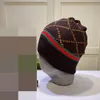 Home Textile Fashion Mens Designers Hats Bonnet Winter Beanie Wool Wool Hat Plus Velvet Cap