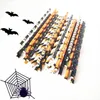 New Disposable biodegradable paper straw bar & Restaurant Halloween party decoration Ghost Jack-o-lantern 25 into the bag Pumpkin Party Event Supplies