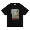 Мужская футболка Kuk6 2023 Новая модная марка Rhude American Angel с помощью HD Printed Tee и женский короткий рукав