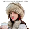 Beanieskull Caps Fashion Cossack Skiing Cap Furry Winter Warm Pom Ball Faux Fur Hat Beanie KnitedBeanieskull Chur221871794