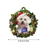 Interior Decorations Car Dog Christmas Pendant Key Backpack Accessories Pet Po Frame Ornament Lightweight With Lovely Design For DecorInteri