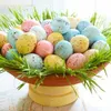 Pianka Easter Eggs Happy Easter Party Dekoracje Malowane Ptak Gołębie DIY Craft Dzieci Prezent Favor Home Decor