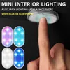 Mini Mini USB LED CAR LUCHES INTERIOR Techo de techo Lámpara Lámpara de lectura de 5V Sensor de toque de dedo Atracción magnética de estilización de domo de domo USB Recargable