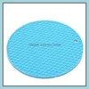 Cooking Utensils Kitchen Tools Kitchen Dining Bar Home Garden Ll Table Sile Pad Non-Slip Heat Resistant Mat Coaster Dhehn