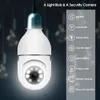 E27 1080p Glühbirnenkamera Zwei-Wege-Audio-Farb-Nacht-Nachtsicht WiFi-Kamera Smart Home 5x Digital Zoom Indoor Security Monitor Tuya