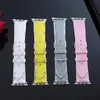 L Fashion Watchbänder Gurt für Apple Watch Band 41 mm 42 mm 38 mm 40 mm 44 mm 45 mm iwatch 3 4 5 6 7 Bänder Lederbänder Armband Streifen 262r