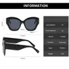 Sunglasses Fashion Vintage Big Frame Cat Eye Women Designer Travel Driving Sun Glasses Sexy Ladies Shades