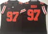 Maglia da football NCAA College 97 Joey Bosa 45 Archie Griffin 47 AJ Hawk Cucita di alta qualità Rosso Nero Bianco Grigio