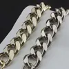 Bag Parts & Accessories Silver Gold Black 20-40cm Aluminum Chain Strap Handbag Handles DIY Purse Replacement Straps257G