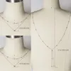 Chains Efily Rhinestone Crystal Bridal Back Chain Necklace For Women Backless Dress Jewelry Silver Color Wedding Backdrop GiftChai7585759