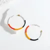 Hoop Huggie Fashion Hollow Big Round Enmale Multicolor Earrings for Women Bijoux Geometric Metal Circle Pendant Gifthoop66649025672567