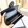 حقيبة يد فاخرة المصممين حقائب الكتف رفرف Crossbody سلسلة حقيبة محافظ اليد رسائل مزدوجة النمر رئيس الخرز سلاسل غلق بمشبك محفظة مربعة 001