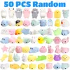 50 5PCS Kawaii Squishies Mochi Anima Squishy Toys for Kids Antistress Ball Squeeze Party Stress Relief Birthday 220531