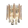 Nouvelle lumière postmoderne luxe cristal appliques salon salle à manger TV fond murs américain Simple lampe éclairage 5139 #