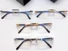 Montature per occhiali da uomo d'affari Designer di marca Montatura per occhiali quadrata per lenti da vista Uomo Montature per occhiali ottici senza montatura MB0349 Occhiali miopia con scatola