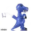 Cachimbo de água de 6,7 polegadas Bongo Cachimbo de água de vidro novidade Dinossauros Bongs Plataformas de petróleo Água Tabaco Bubbler Queimador de óleo Cachimbos com banger de quartzo de 14 mm