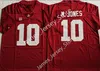 アメリカンカレッジフットボールウェアTua Tagovailoa Jersey Jaylen Waddle Najee Harris Jersey Cal Vin Ridley Mac Jones Jerseys 2022 NCAA Playoff Ala Alabama Crimson Tide St