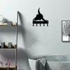 Longhorn Steer Skull Key Rack Hanger - 6 بوصات واسعة الجدار المعدني