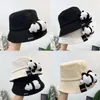 Berets Casual Fisherman Hat All-match Summer Bucket Cartoon Panda Basin Sunscreen For Outdoor Daily Street StrollingBerets