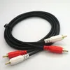 Andere verlichtingsaccessoires audiokabel dubbele lotus naar twee 2 RCA computer tv rood -White signaal luidspreker draad line andere andere andere