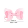 100 шт 3 дюймов лента Grosgrain Bow Hair Clips для малышей девочки сплошные цвета клип аллигатор детские дети подростки волосы Барреттесы аксессуары