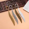 2021 Feather Bookmarks Party Favors Jewelry Fazendo Giveaways de Presentes de Casamento 11,6cm (4 5/8 ") Longo