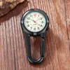 Pocket Watches Luminous Outdoor Sport Climbing Clock Clip-On Carabiner Watch Vintage Big Normals Display Quartz Movt Reloj de Bolsillpocket