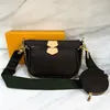 Bolsa feminina bolsas moda flor senhoras sacolas compostas bolsa de ombro de couro bolsa de embreagem feminina com caixa sacos de pó louise bolsa vuitton crossbody viuton saco