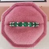 2022 nouveau luxe noir rose vert S925 en argent Sterling esthétique bague de mariage éternité pour les femmes cadeau doigt bijoux de mariage