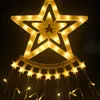 Strings Christmas Fairy Lights Waterfall Star String Lamp Waterproof Outdoor Hanging For Tree Wedding Party Garden Decorled LED