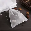 Narzędzia Sublimacji Grade Food Grade Non-Woven Tkaniny Torby Herbaciane 100 sztuk Herbaty Filtr Bagaż Dla Spice Wisząca Waily z ciągiem Heal Seal Przyprawy Filtry