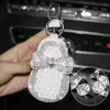 Interi￶rdekorationer Diamond Leather Car Tangent Case Tangentbord Cover Automobile Bling Decoration Accessories for Woman Styling GadgetSinterior