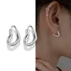 Boucles d'oreilles bijoux en argent coeur boucle d'oreille cerceau briller CZ boucles d'oreilles pour femmes boucle d'oreille bijoux à bricoler soi-même