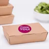 500 pezzi da 1 pollice 1,5 pollici colorati adesivi di carta di ringraziamento per la busta del sacchetto del pacchetto della scatola aziendale etichetta di nozze