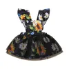 Sukienki dziewczynki sukienka dla dziewczynki Summer Sweet Style Toddlery Słoneflower Printing Rękaw Siatka Księżna Księżniczka Suspergirl's Girl'sgir