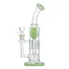 Verre Bangs Narguilés Huile Dab Rigs Barrel Perc Bent Type Conduites D'eau En Verre Épais Pommeau De Douche Inversé Percolateur Avec Bol 14mm Femelle Joimt