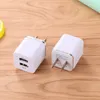 Dual USB Ports 21A 1A EU US AC Home Travel Wall Charger Power Adapter 2 Port för iPhone Samsung Galaxy Note LG Tablet iPad2875278